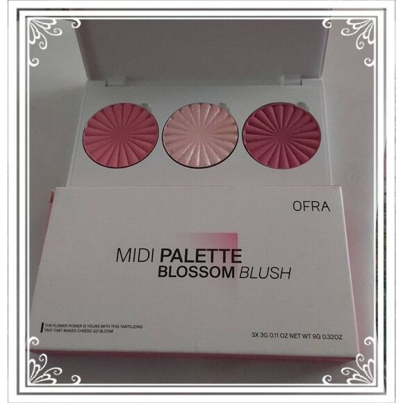 BNIB~Midi Palette Blossom Triple Pan Blush~Ofra Cosmetics - Picture 1 of 2